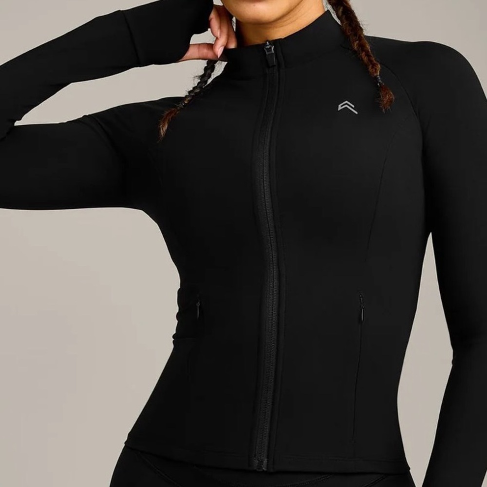Oner Active UnifiedMove Black Jacket w Zipper Pocket & Thumbholes
